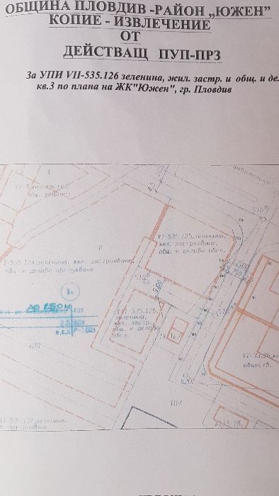 Продава се парцел на бул. ,,Южен,,