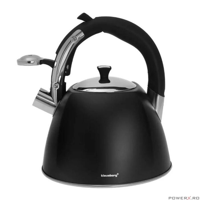 Fierbător tradițional cu fluier fabricat din inox, ceainic 3 litri,