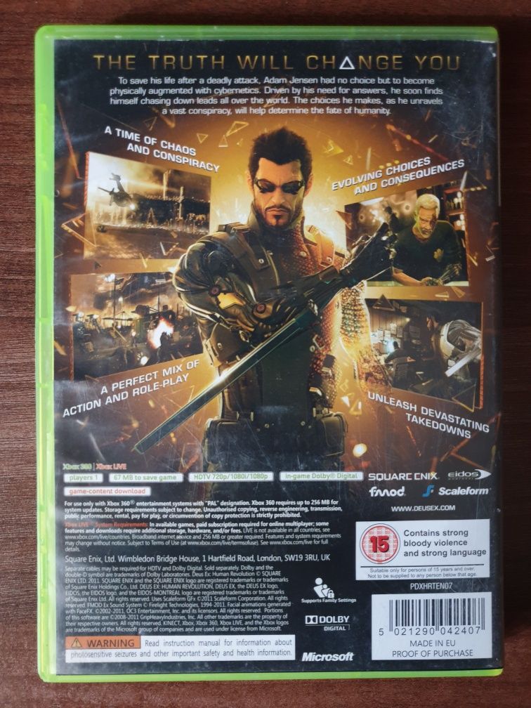 Deus Ex Human Revolution Xbox 360