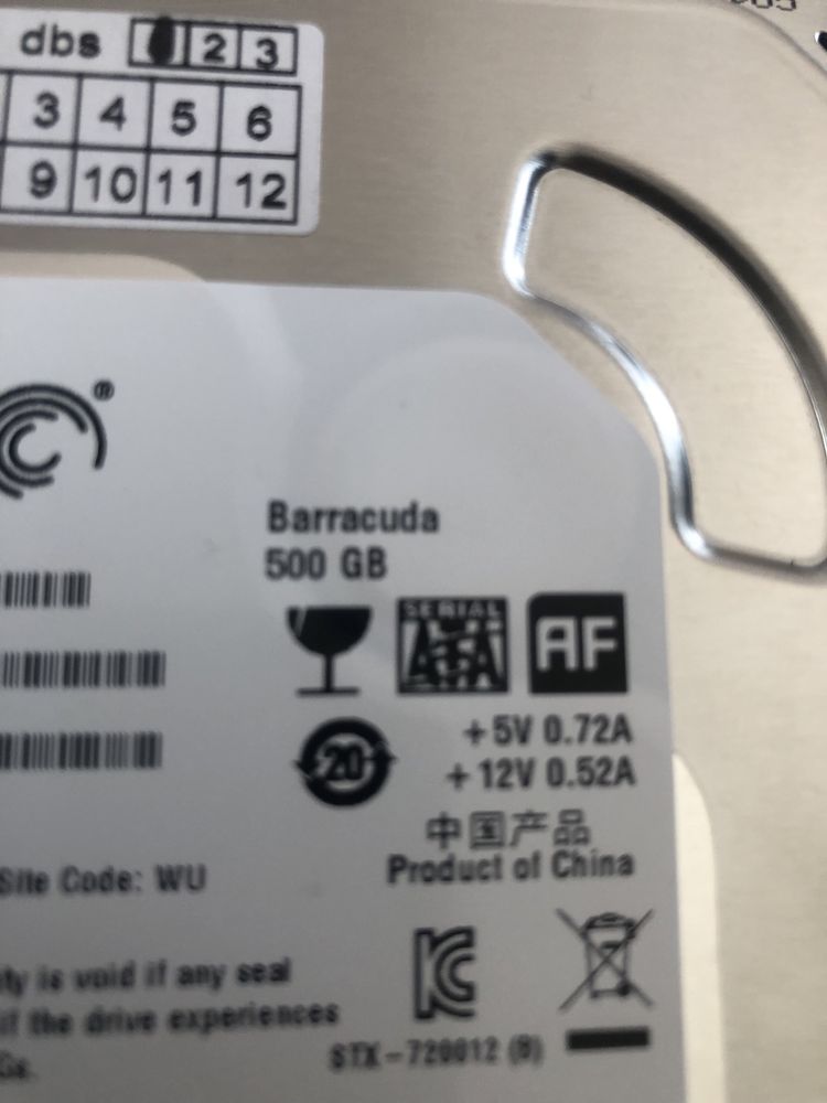 hard disck hdd Segate Barracuda  500gb