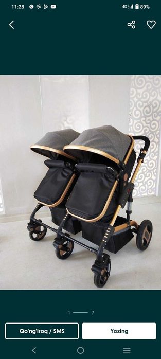 Egizaklar uchun kolyaska