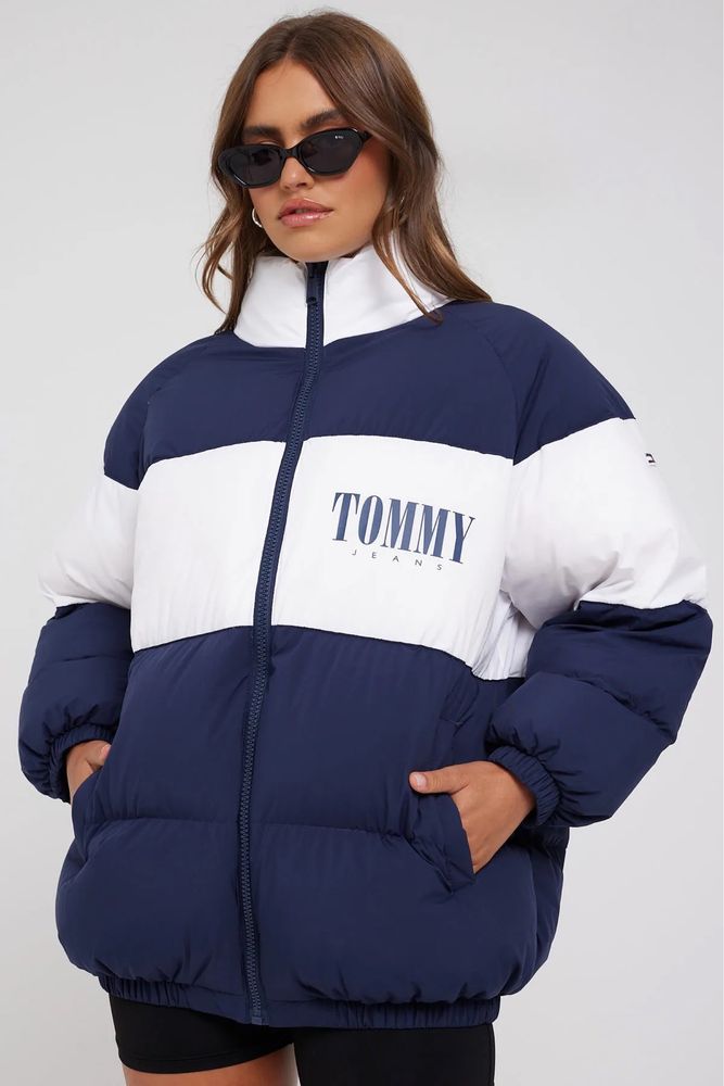 tommy jeans объемный короткий пуховик