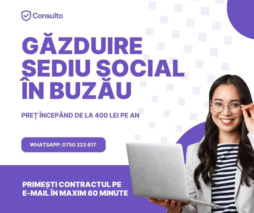 Infiintare / Modificari / Gazduire sediu social SRL / PFA