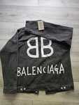 Jacheta spray-paint de denim Balenciaga