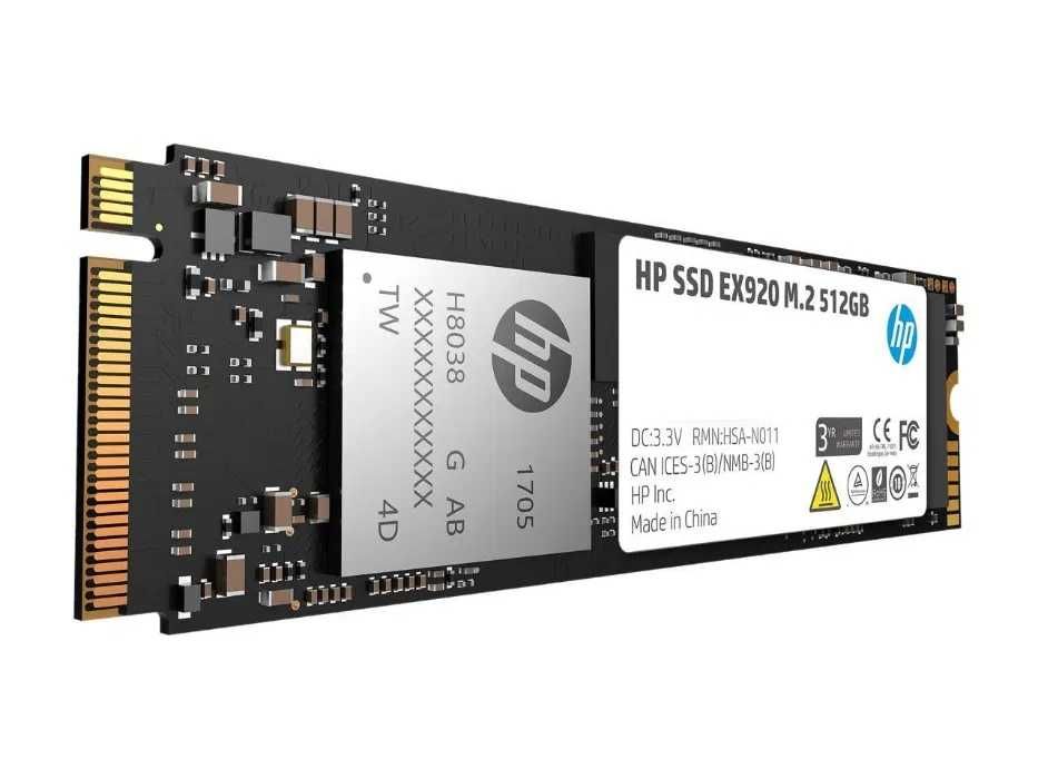 SSD HP EX920, 512GB, PCIe Gen3 x4 NVMe M.2 2280 nou in blister sigilat