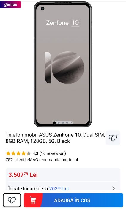 ASUS Zenfone 10 *ca nou*