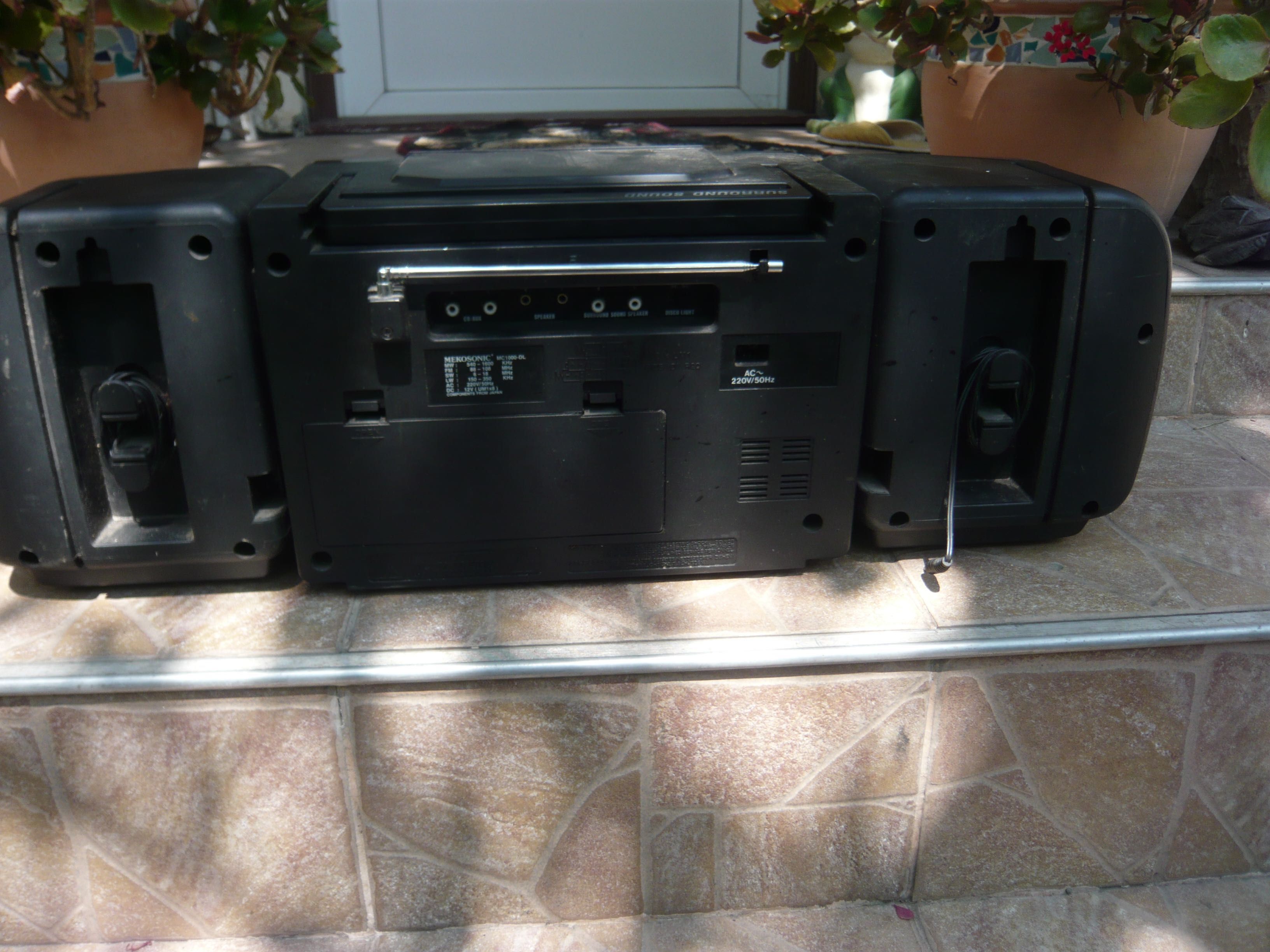 Radio dublu casetofon stereo, vintage Mekosonic MC 1000 DL