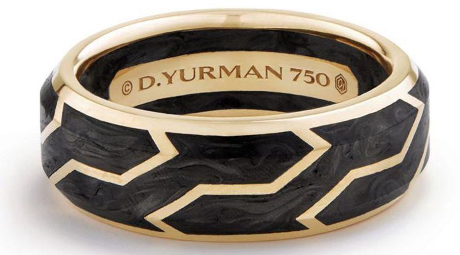 Золотое кольцо David Yurman Сarbon