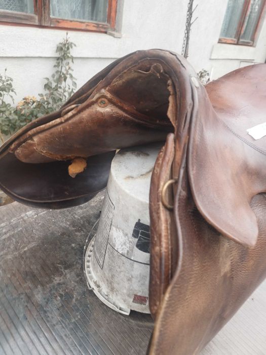 Șa de piele originala călărie cai