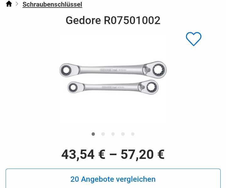 Wurth Zebra звездогаечен ключ с тресчотка с номера 13,16,17,17,19