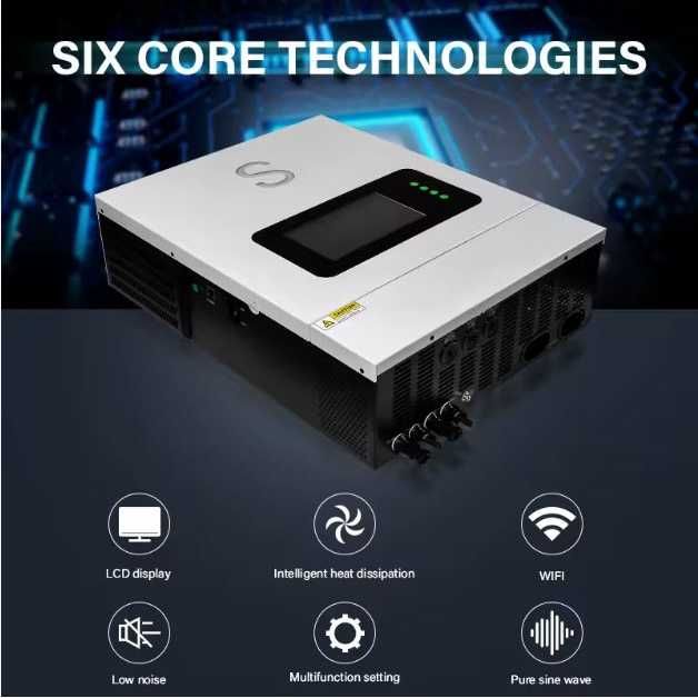 SUYEEGO SYGHB 10KW  
48V - 220V хибриден соларен инвертор