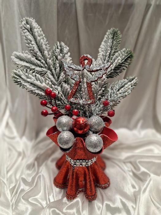 Vaze cadou de Craciun, handmade