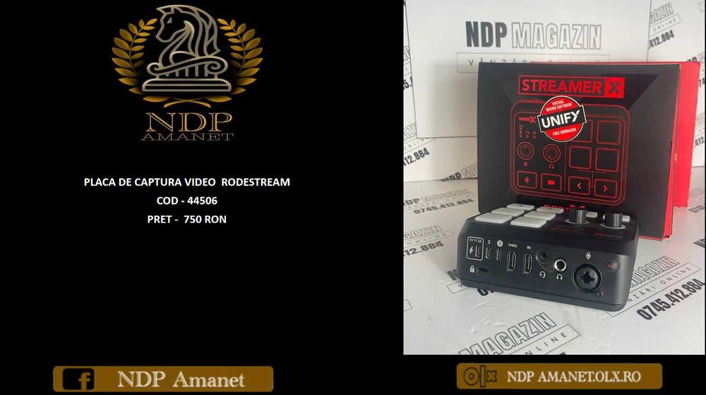 NDP Amanet NON-STOP Bld.Iuliu Maniu 69 PLACA DE CAPTURA  VIDEO (44506)
