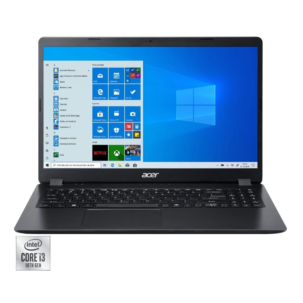 Laptop NOU Acer Aspire 3, Intel i3, 15,6inch, 8GB RAM, 256GB SSD