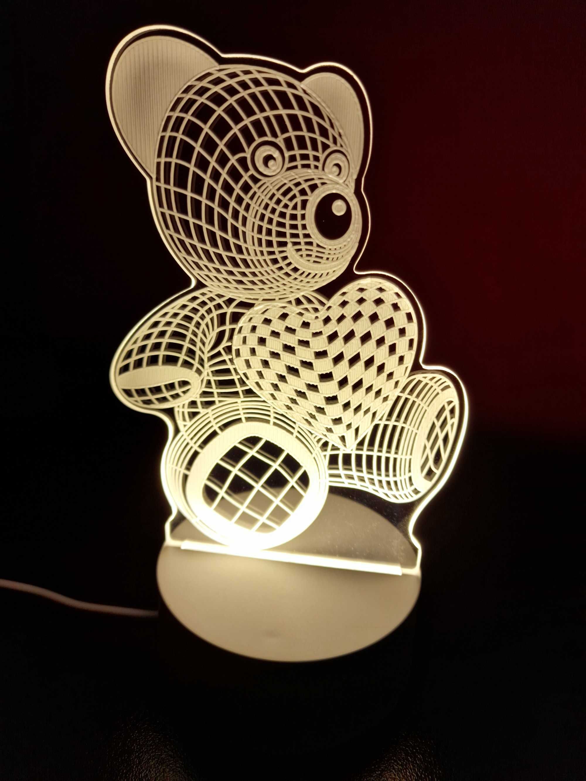 Lampi de veghe 3d led light,diverse modele pentru Dragobete.