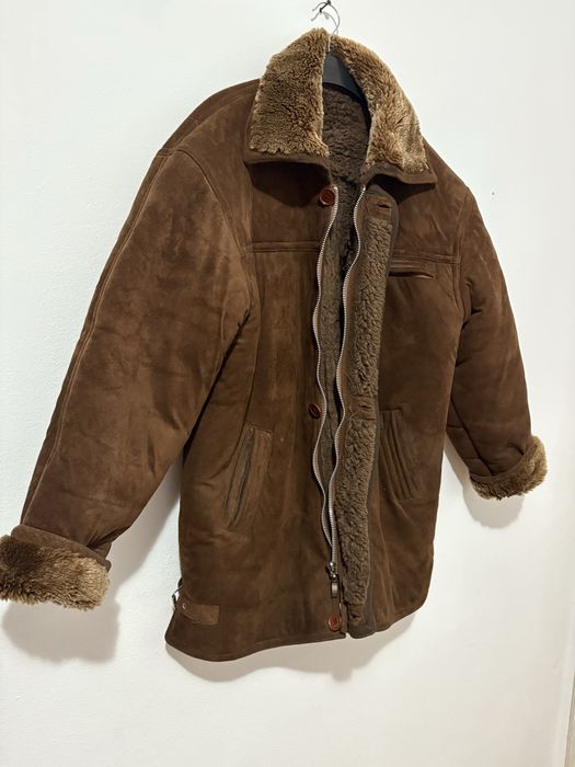 Geaca implanita din piele naturala de miel unisex stare impecabila