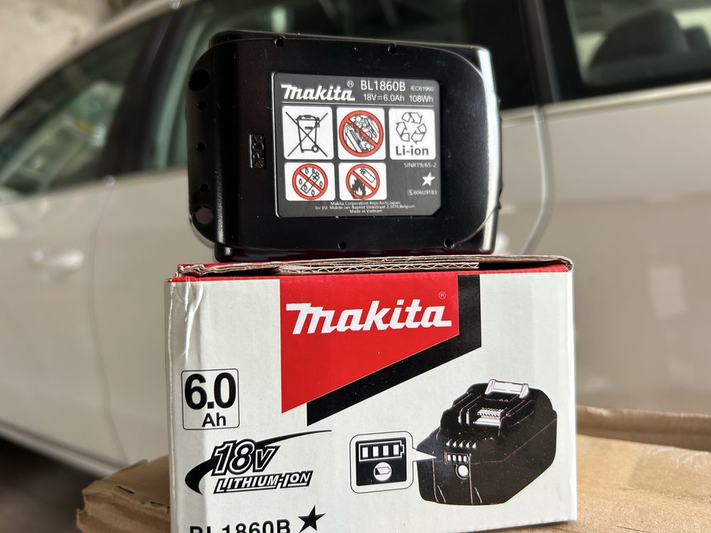 Акумулаторни батерии Makita BL1860B  Напрежение: 18V 6.0 Ah Макита