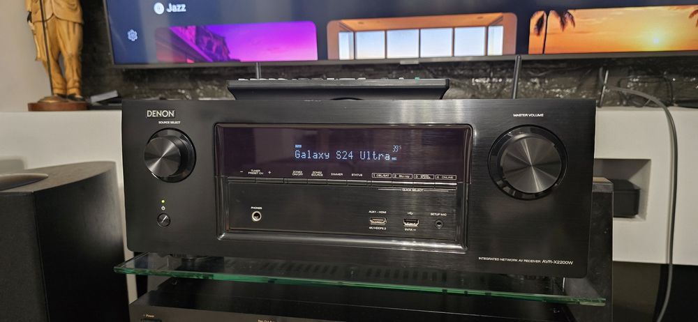 Receiver 7.2 Denon AVR-X2200w Dolby Atmos Wifi Bluetooth Usb 4k arc