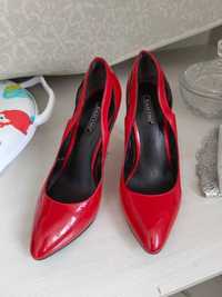 туфли женские красные