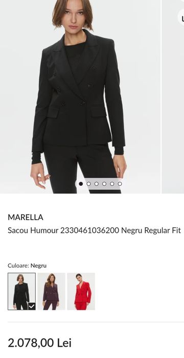 Sacou dama Marella sport original bleumarin superb M.