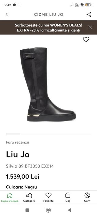 Cizme Liujo mărimea 38