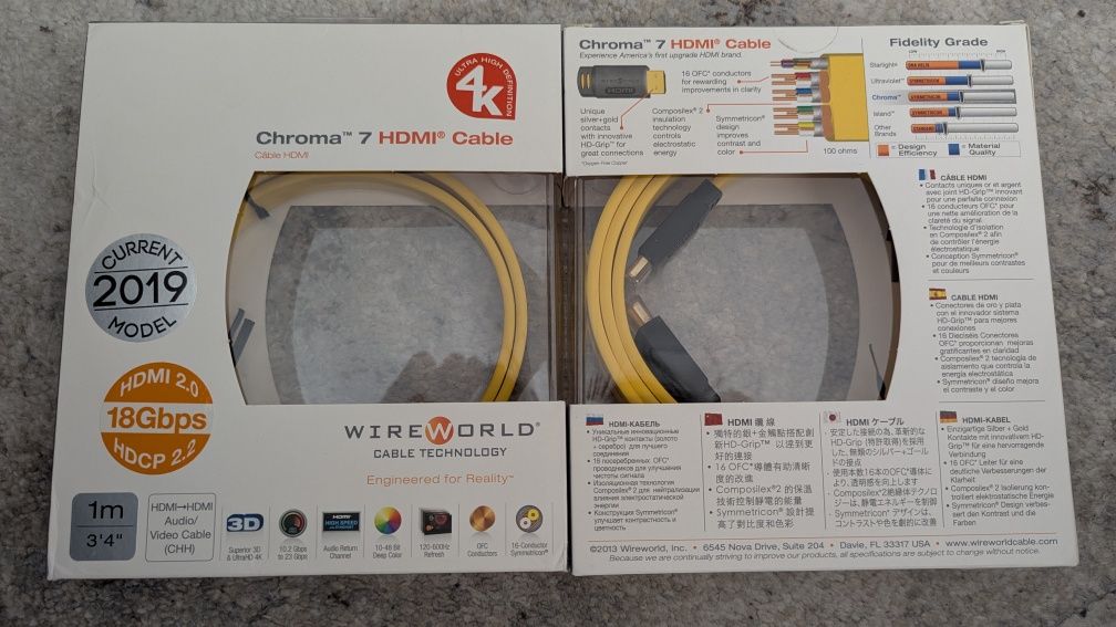 WireWorld Chroma 7+ HDMI 4К 18 GBps Кабели