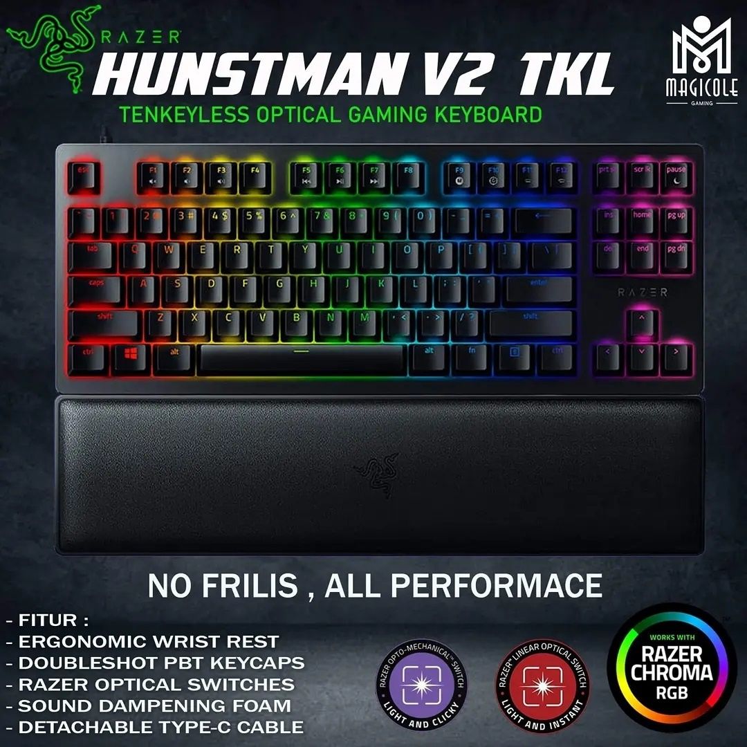 Razer Huntsman V2 TKL СКИДКА! Механическая Клавиатура (свитчи RED)