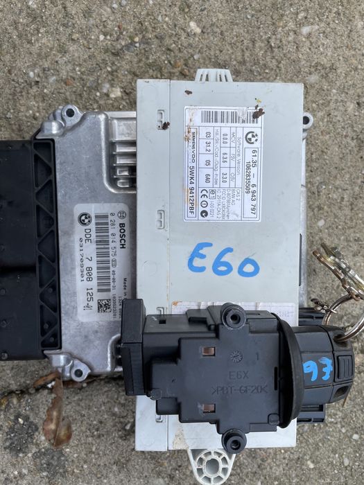 ECU Calculator motor Kit pornire BMW e60 520d 163 cp m47 start stop