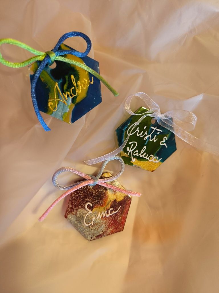 Marturii handmade vitraliu pentru nunta sau botez. 15 ron