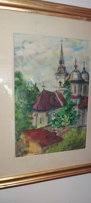 Tablou vechi,ulei,pictor consacrat,piesă de colecție.