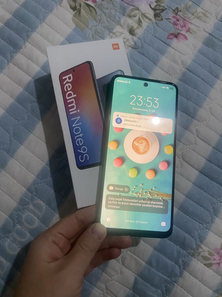 Redmi Note 9 s sotiladi srochni oladiganlar tel qliylar