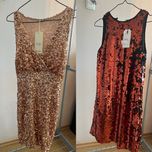 Блестящи рокли с пайети Asos Асос - златна, оранжева
