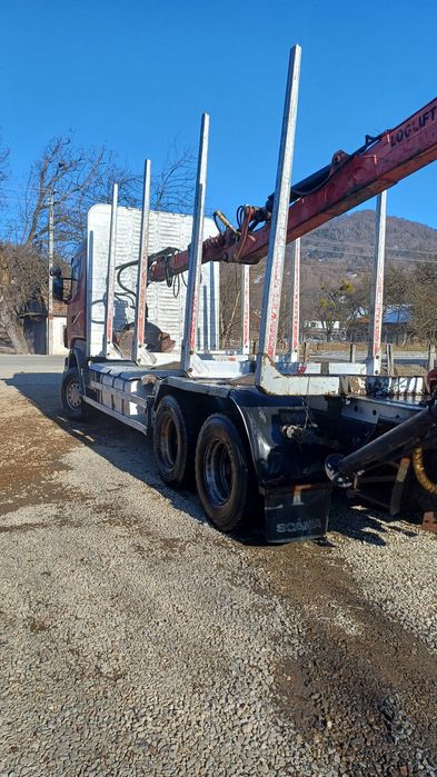 Vând scania R 420  cu macara forestieră