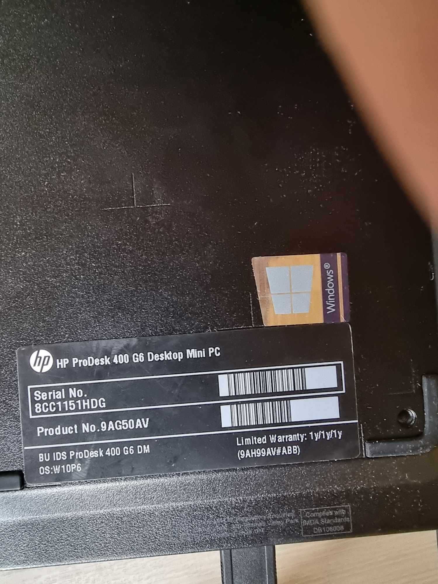 Mini PC HP Prodesk 400 G6, i5 10500t, 16gb, SSD m.2, periferice!