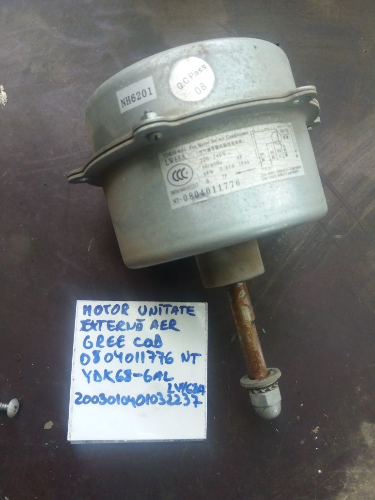 Motor unitate externa cod YDK 68 6AL LW si paleta aer conditionat Gree