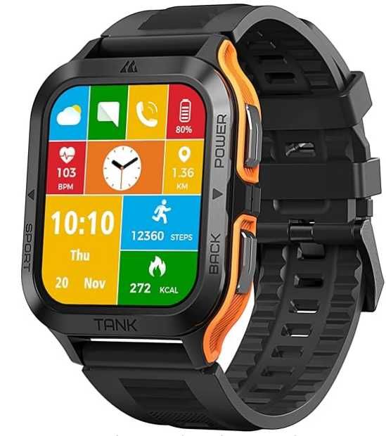 Smartwatch Kospet Tank M2, Display rectangular AMOLED