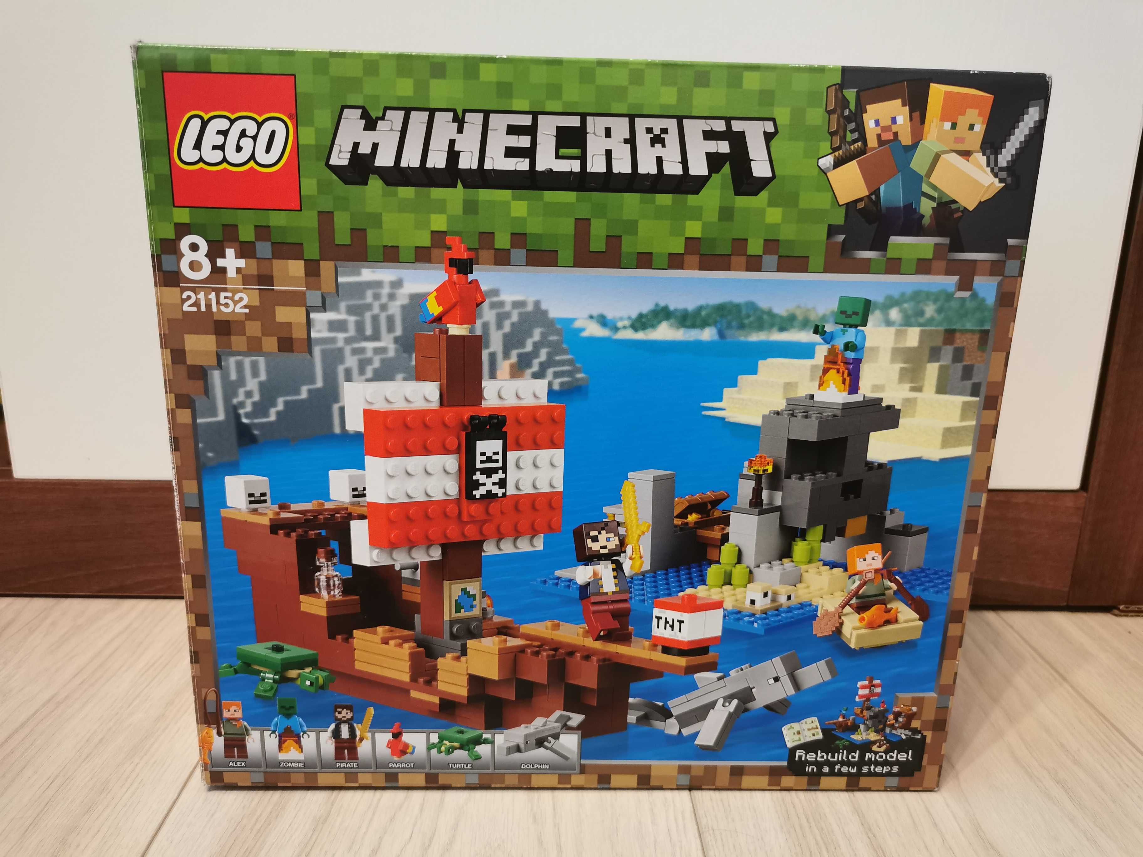 Vand Lego Minecraft 21152 Nava pirat, in stare impecabila