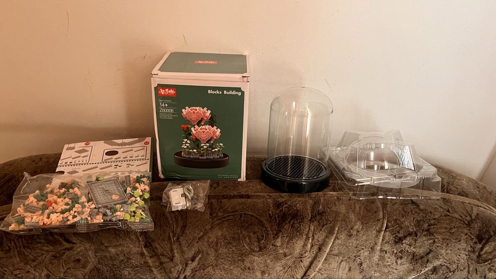 Лего цветы в колбе