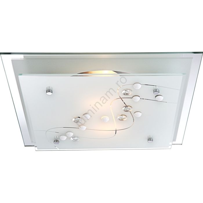 Plafoniera de sticla 2xE27 sau 1xE27