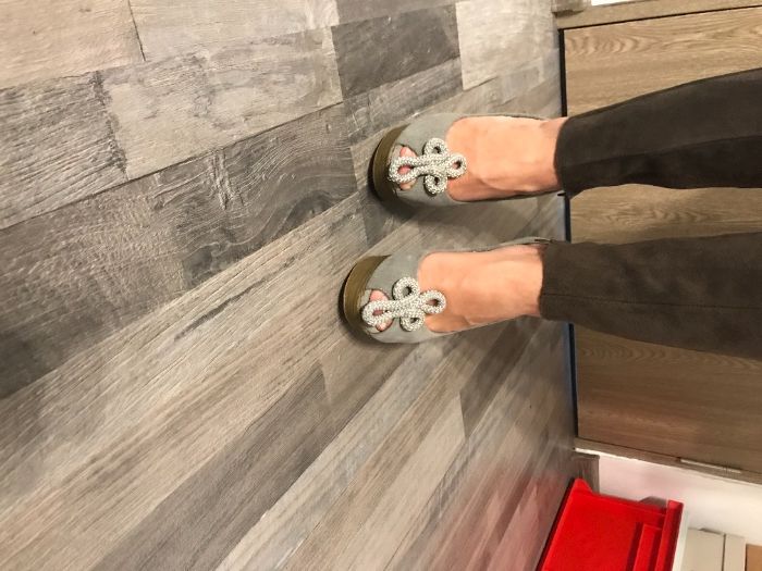 Pantofi gri piele naturala intoarsa