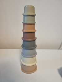 Set de 8 cupe colorate stivuibile