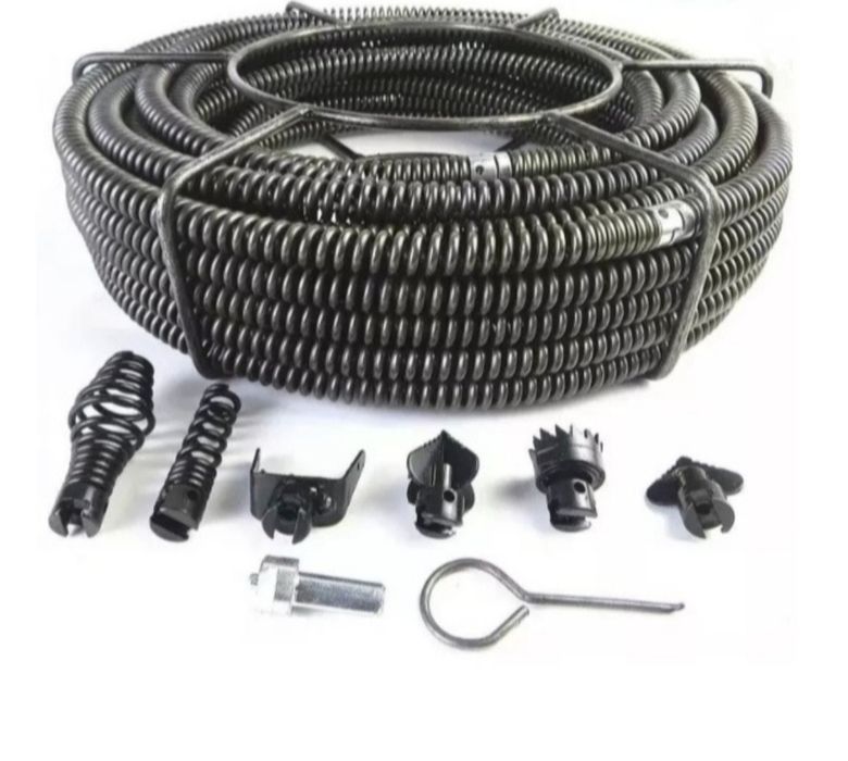 Продам трос сантехнический 20 метров для прочистки канализации и труб