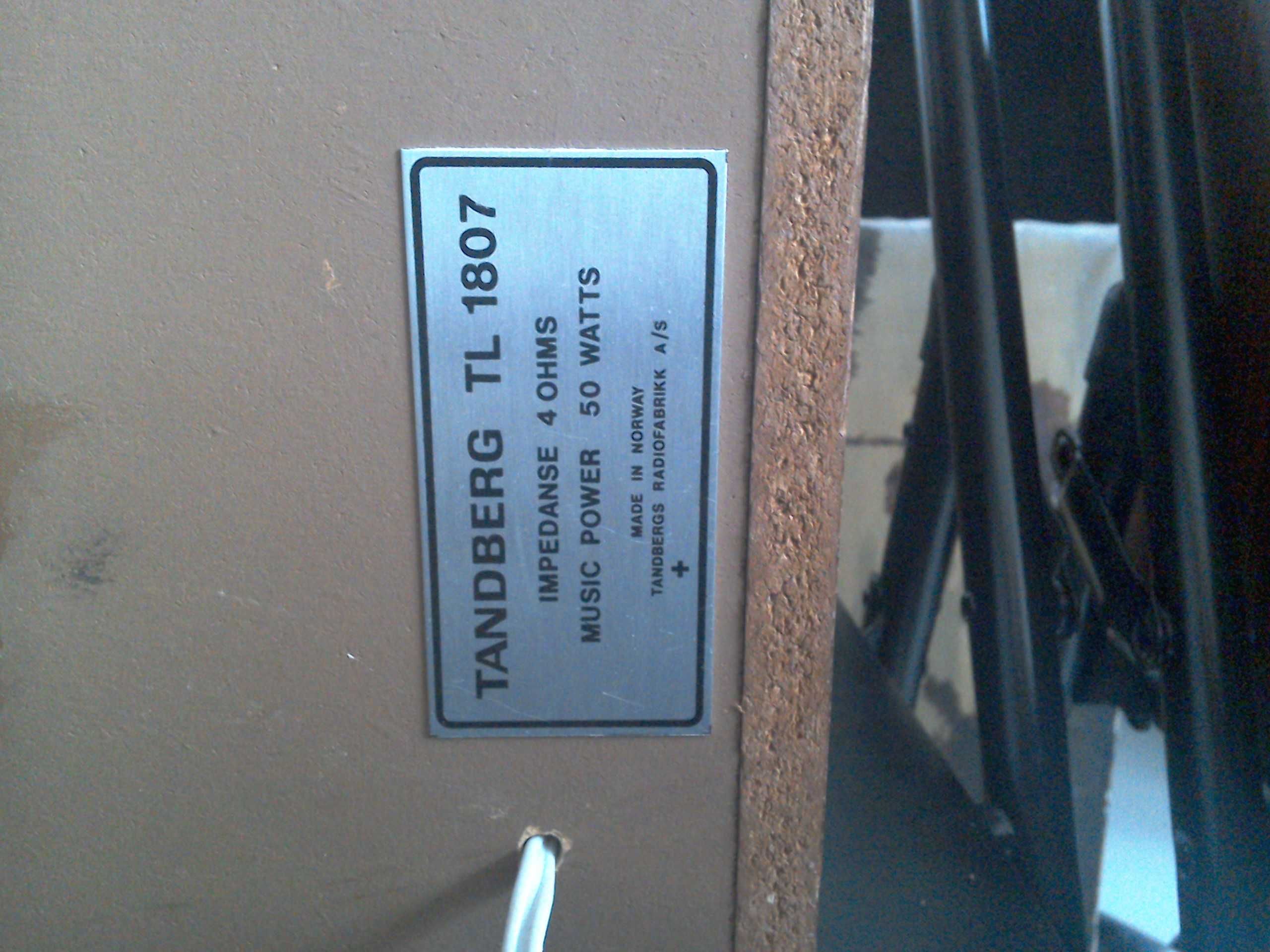 Boxe vintage Tandberg TL 1807  -Excelenta in sunet-  PRET FIX