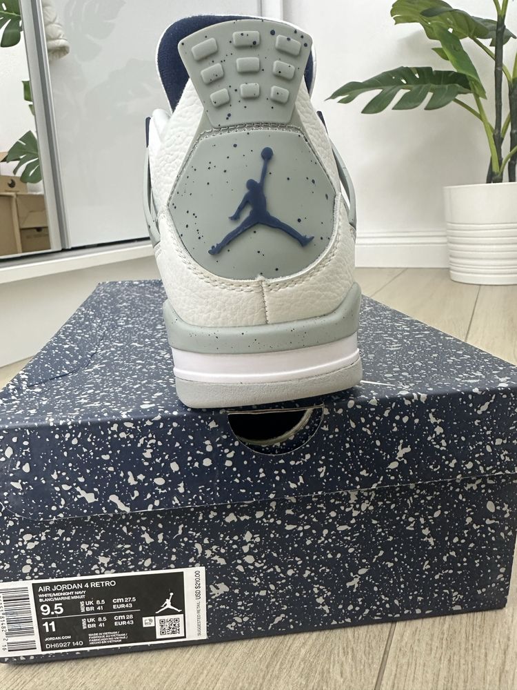 jordan 4 navy blue+CADOU tag uri stockX si shields