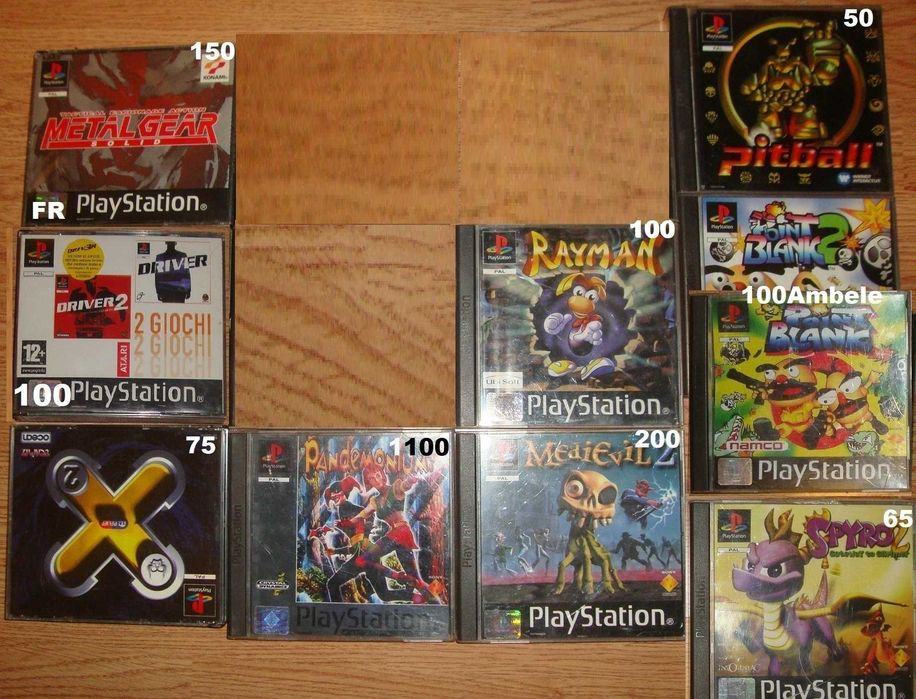 Jocuri PlayStation 1 PSX PS One compatibile PlayStation 2 3