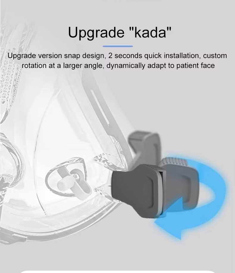 Full Face Маска за сънна апнея за всички CPAP апарати + каишка и четка