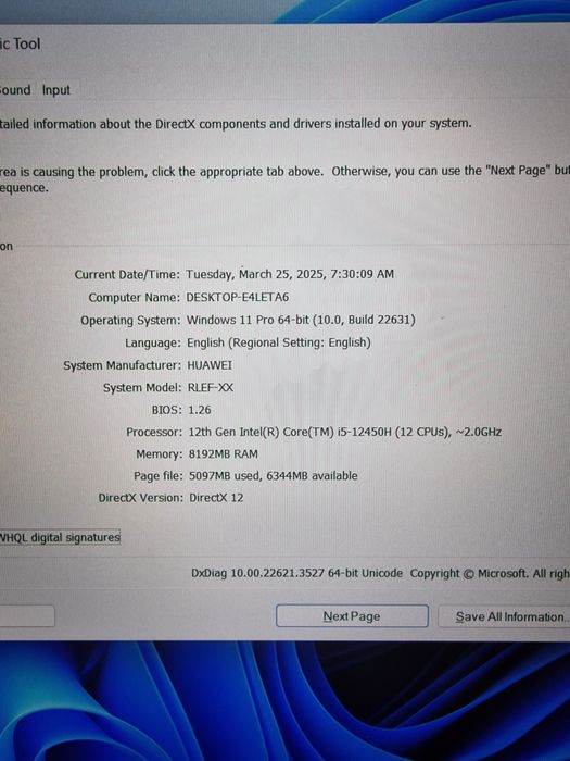 Laptop Huawei Matebook D16