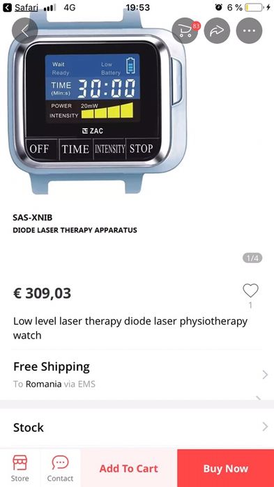 Dispozitiv medical terapie laser