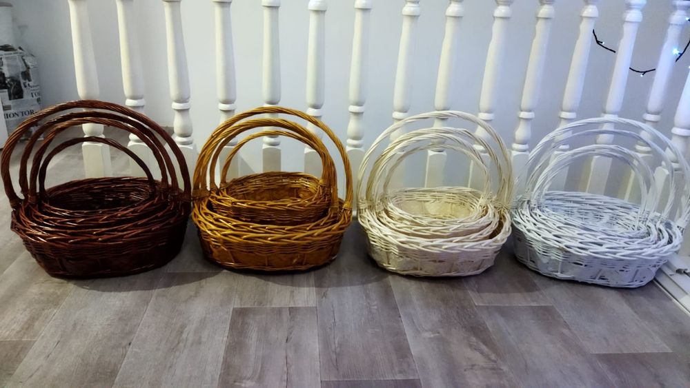 Плетёные корзины оптом!