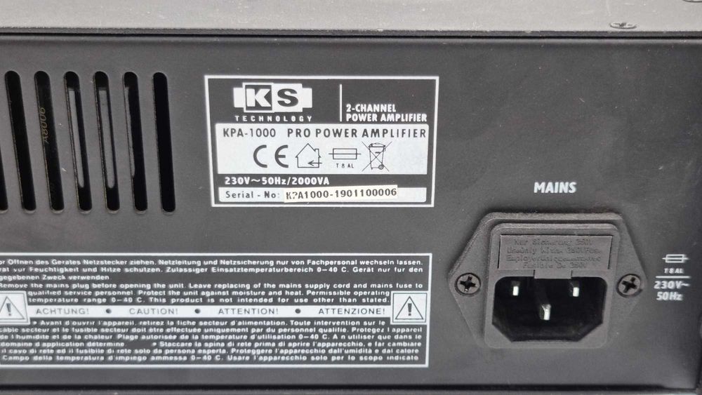 Statie Amplificator Putere KS KPA-1000 [Amanet Club Caro]